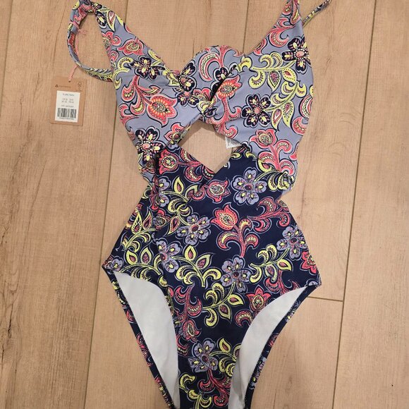 NWT Boden Twist Detail Swimsuit size 8 - Picture 1 of 4